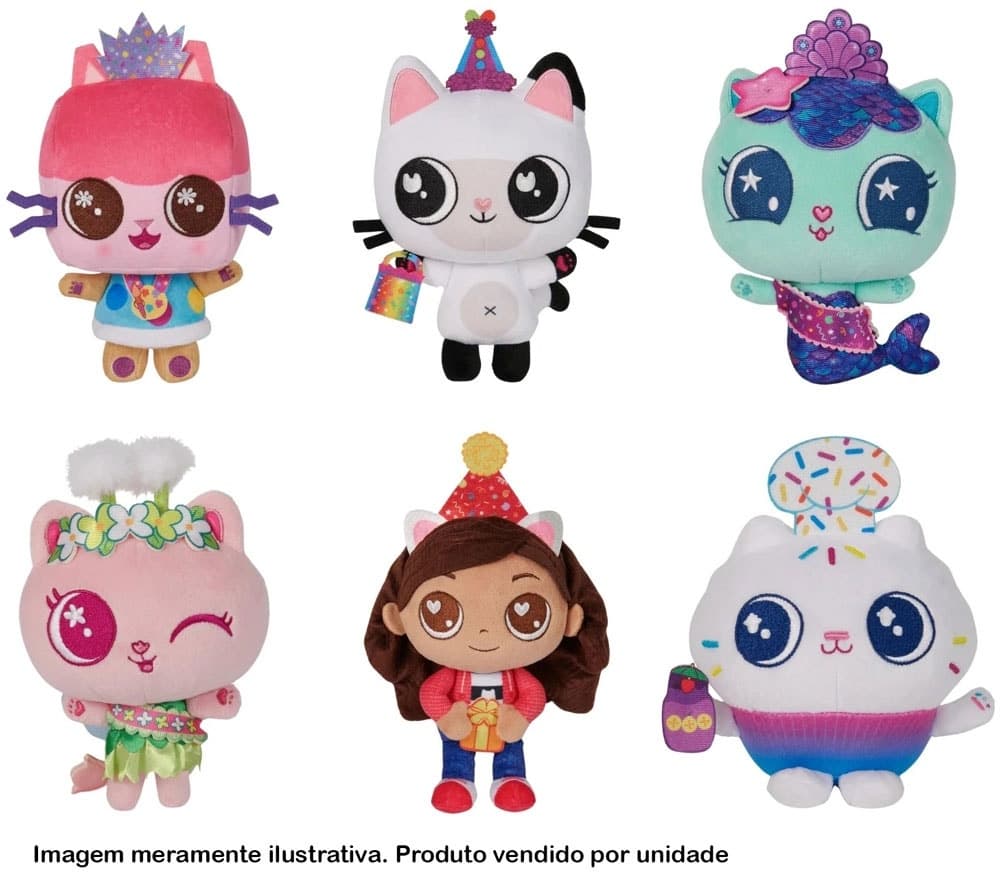 Pelúcia Gabby's Dollhouse Purr-fic Party Spin Master - 6068213 (Diversos)
