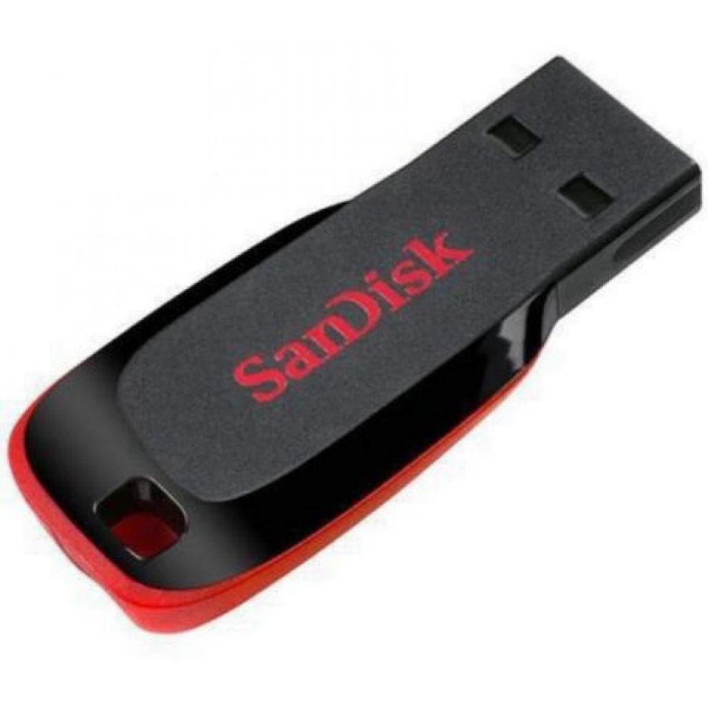 Pen Drive Sandisk Z50 Preto/Vermelho 64GB