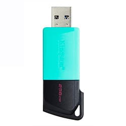 Pendrive Kingston Exodia 256GB USB 3.2 - Preto / Verde