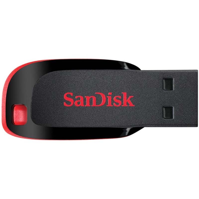 Pendrive SanDisk Cruzer Blade Z50 32GB Preto/Vermelho