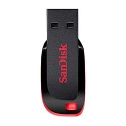 Pendrive SanDisk Z50 Cruzer Blade 32GB USB 2.0 Preto / Vermelho