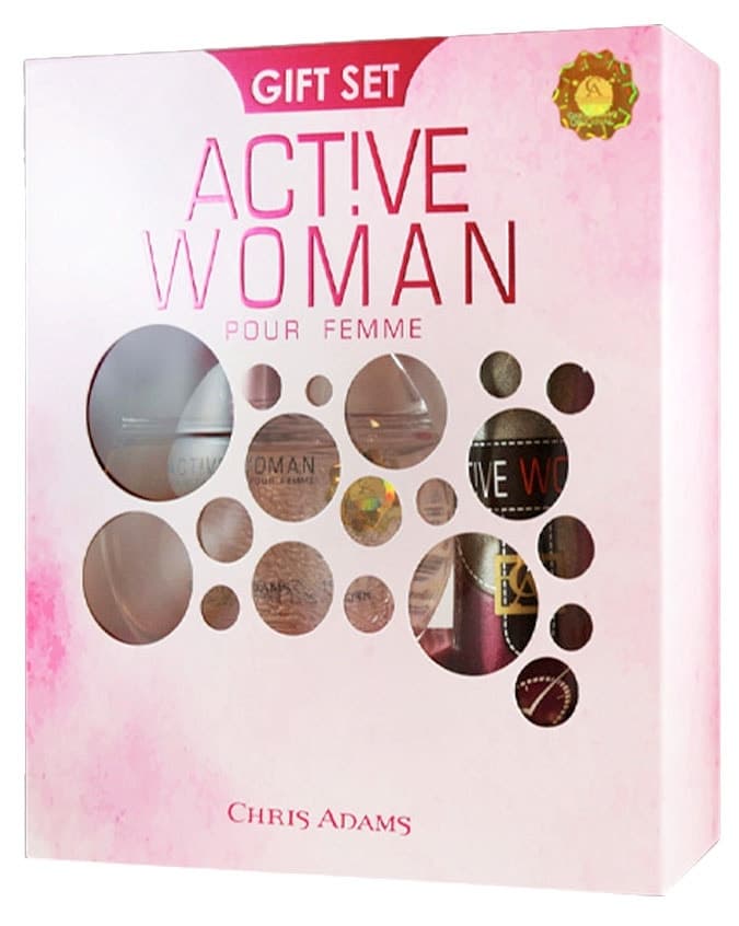 Kit Chris Adams Active Woman Eau de Parfum 80ml + 200ml