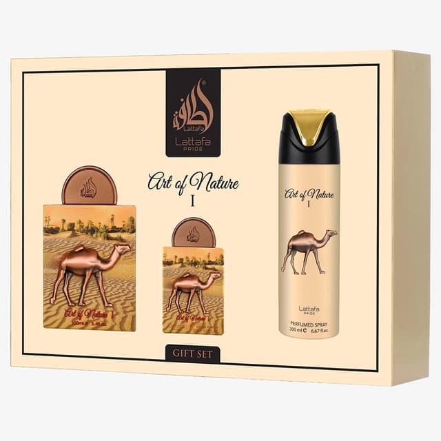 Kit Lattafa Art Of Nature Eau de Parfum 3 Em 1