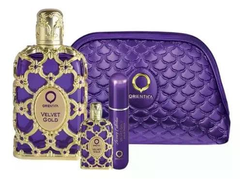 Kit Orientica Luxury Collection Velvet Gold 80ml EDP + 2x15ml + 10ml
