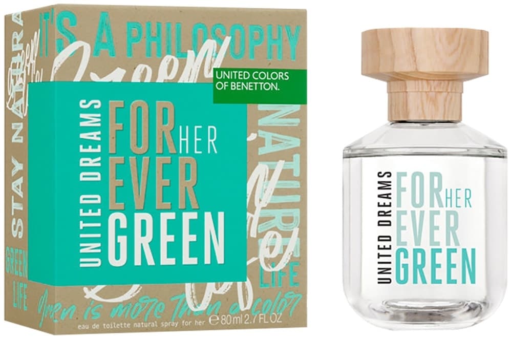 Perfume Benetton United Dreams Forever Green Her EDT 80ml - Feminino