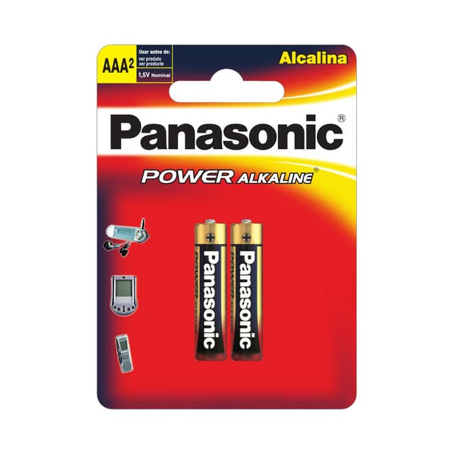 Pilha Alcalina Panasonic Aaa Bp2