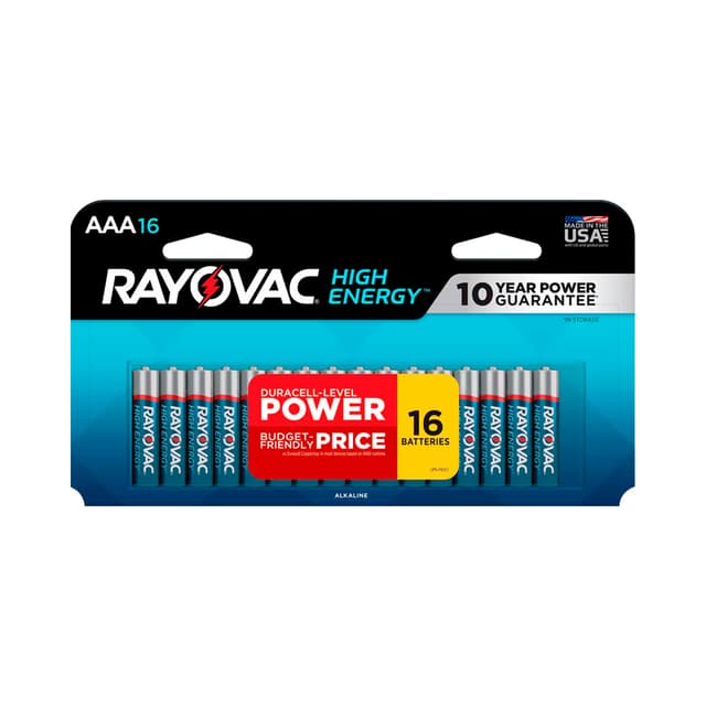 Pilha Alcalina Rayovac Aaa 16 Unidades