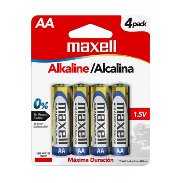 Pilha Maxell Lr6 Alcalina Pacote 4 Aa