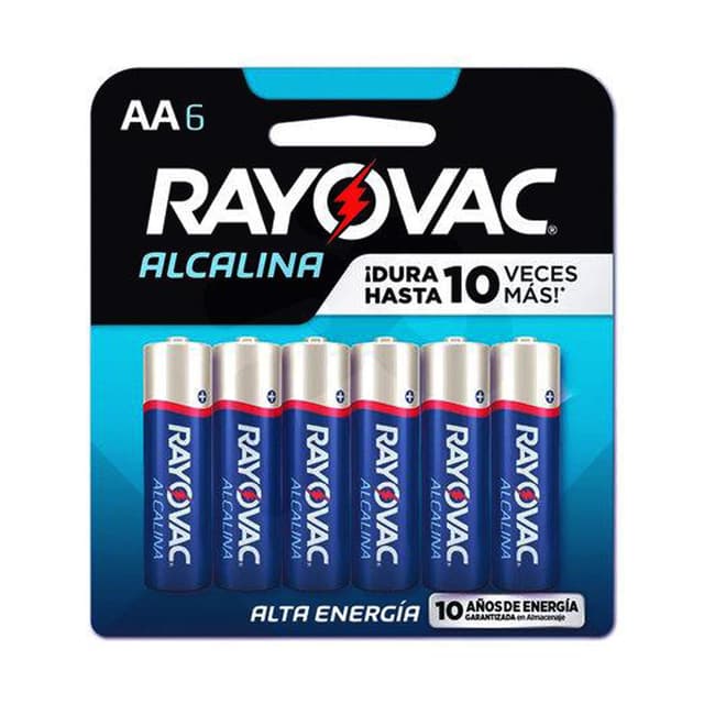 Pilha Rayovac Alcalina Especial 4AA + 2AA