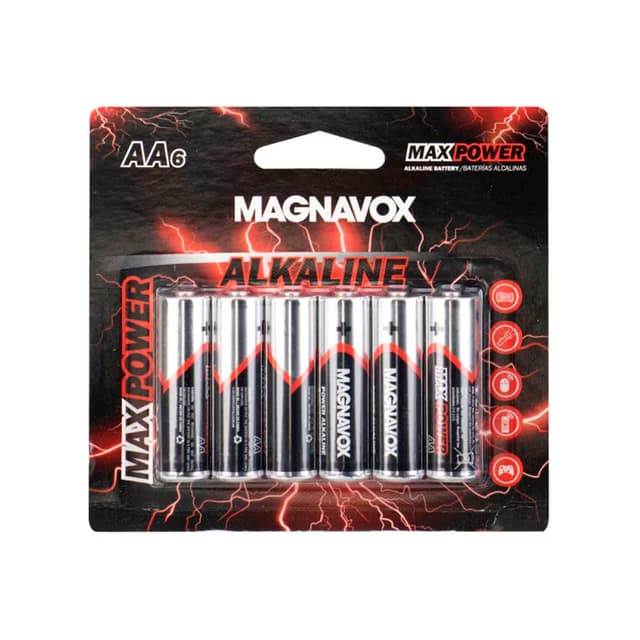 Pilhas Magnavox Aa 6 Unidades