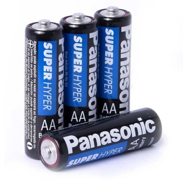 Pilha Aa Panasonic Super Hyter - 4 Unidades