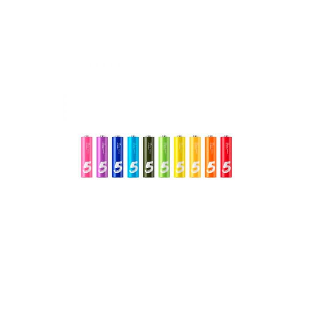 Pilha Aa Xiaomi Rainbow Batteries Caixa Com 10 Peças