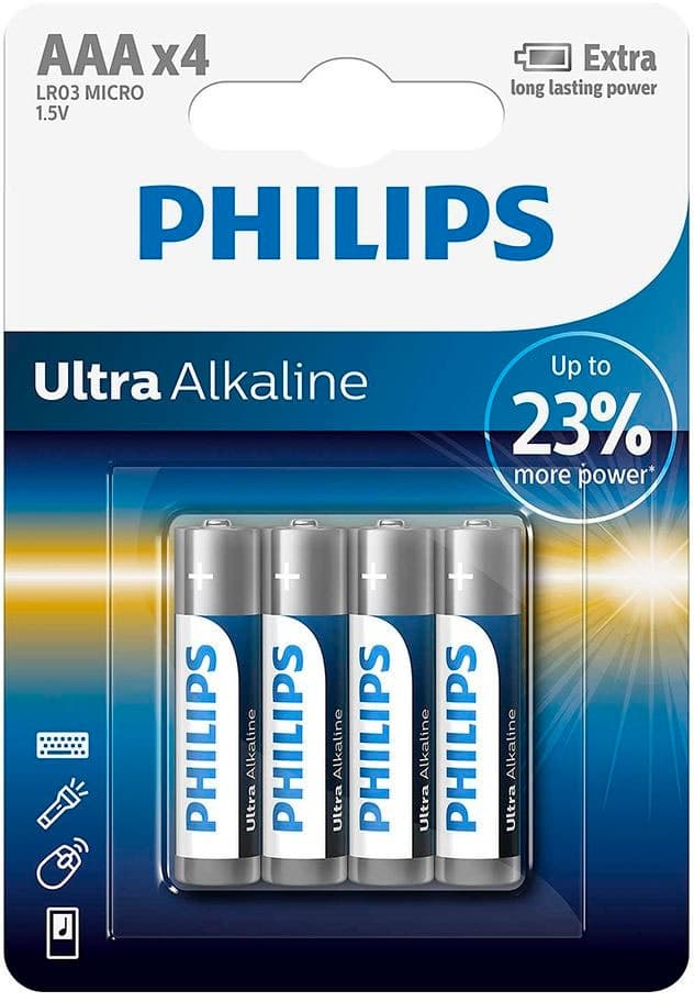 Pilha Aaa Philips LR03E4B/97 (4 Unidades)