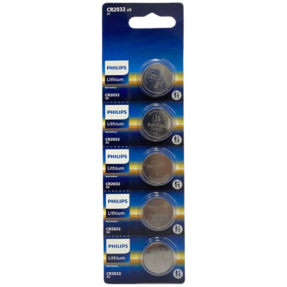 Pilha Botão Philips Lithium 3V (5 Unidades)