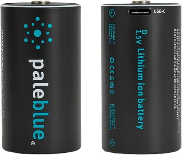 Pilha D Recarregável Pale Blue USB-C 7400mAh (2 Unidades)
