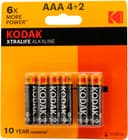 Anúncio: Pilha Kodak Xtralife Alkaline - AAA 4+2 (6 Unidades)