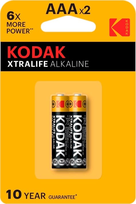 Pilha Kodak Xtralife Alcalina AAAx2 (2 Unidades)