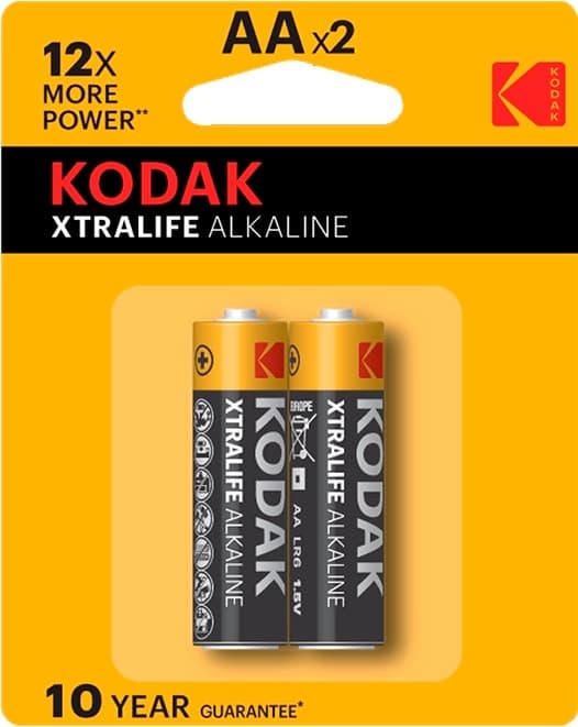 Pilha Kodak Xtralife Alcalina AAx2 (2 Unidades)