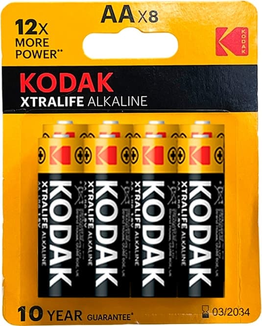 Pilha Kodak Xtralife Alkaline AAx8 (8 Unidades)