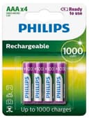 Anúncio: Pilha Recarregável AAA Philips R03B4RTU10/97 (4 Unidades)
