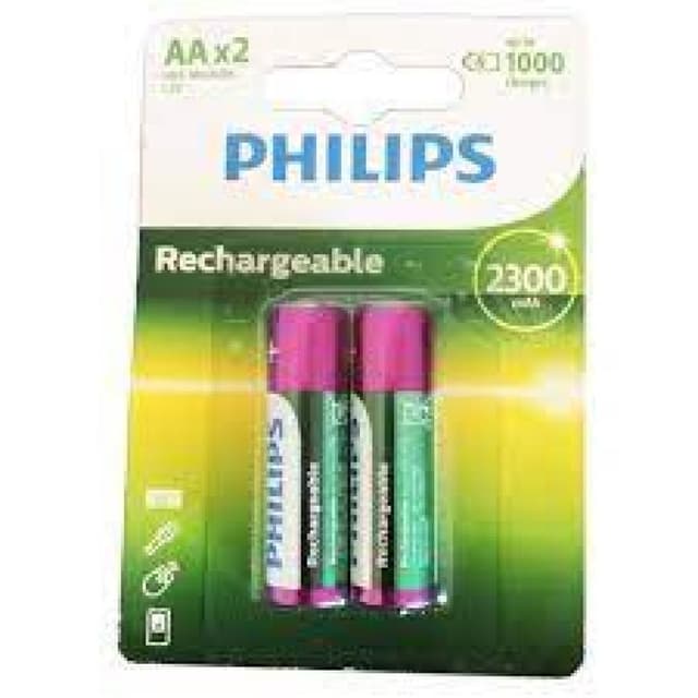 Pilha Recarregável Philips Aa 2500mAh C/2