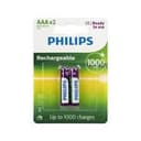 Pilha Recarregável Philips Aaa 1000mAh C/2