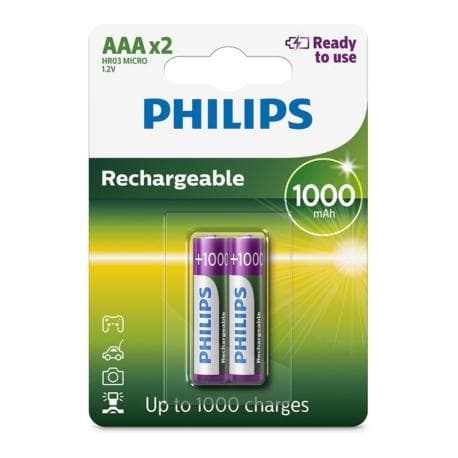 Pilha Recarregável Philips Aaa 1000mAh C/4