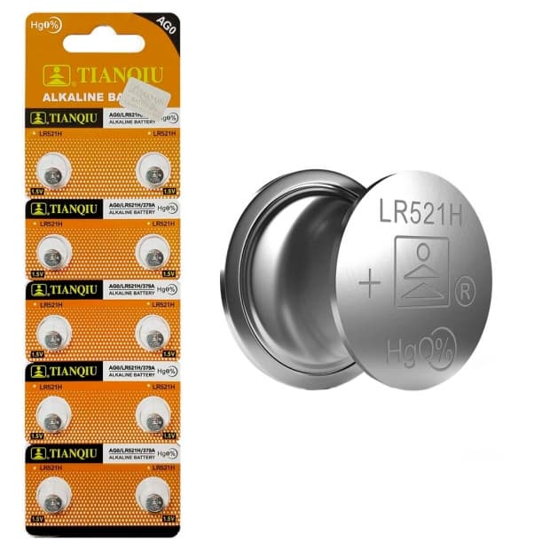 Pilha Tianqiu Alcalina AG0/LR521H/379A - Pack