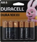 Anúncio: Pilhas Alcalinas Duracell AA MN 1500B6 - 6 Unidades