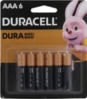 Anúncio: Pilhas Alcalinas Duracell AAA MN 2400B6 - 6 Unidades