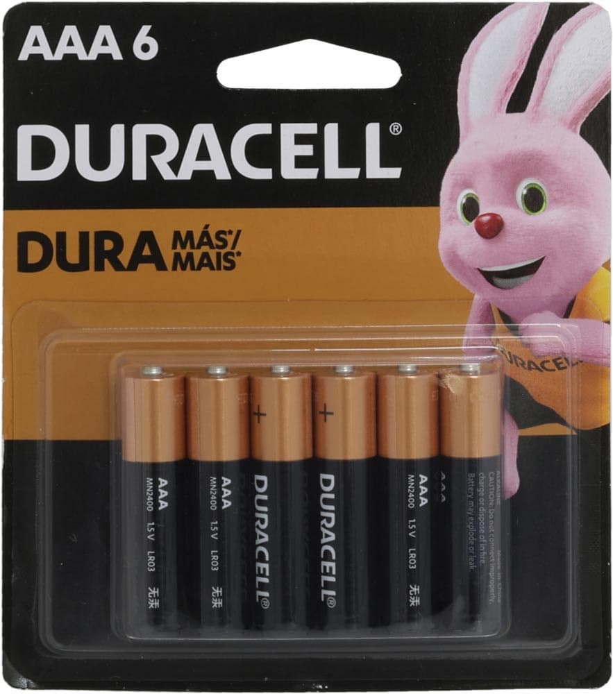 Pilhas Alcalinas Duracell Aaa Mn 2400B6 - 6 Unidades