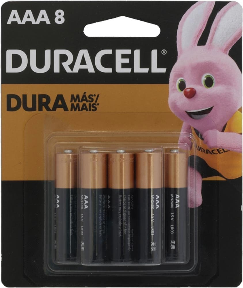 Pilhas Alcalinas Duracell Aaa Mn 2400B8 - 8 Unidades