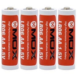 Pilhas Mox Alkaline LR06 1.5V / AA - Kit com 4