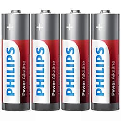 Pilhas Philips Alkaline Power Aa com 4 Unidades - LR6P4B/97