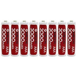 Pilhas Recarregável Mox MOB8AAA30 3000MAH AAA - Kit com 8