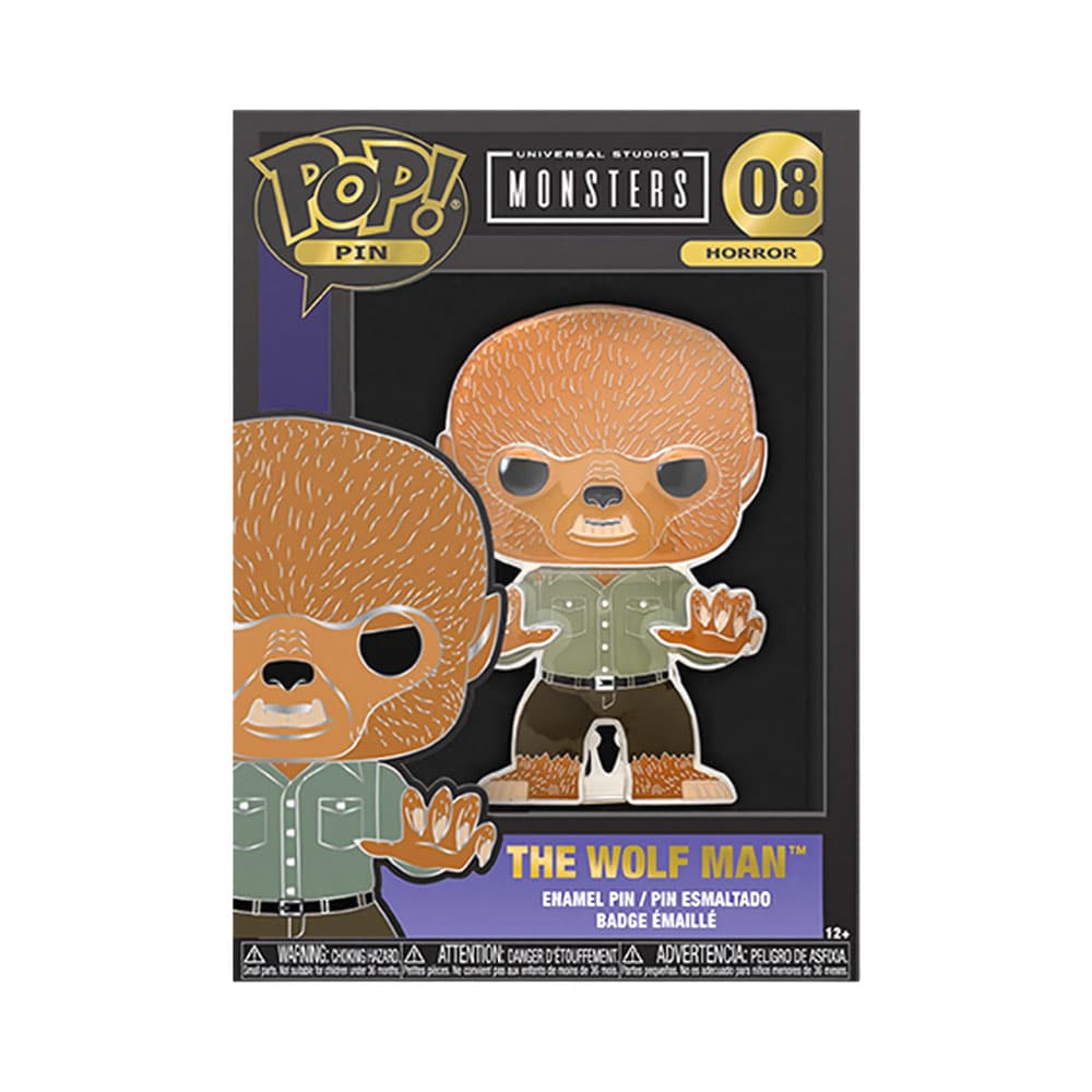 Pin Colecionável Funko Pop! Universal Monsters The Wolf Man N° 08