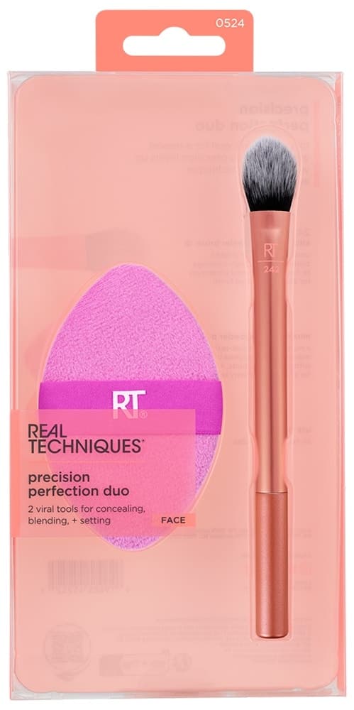 Pincel e Esponja Real Techniques Precision Perfection Duo (2 Peças)