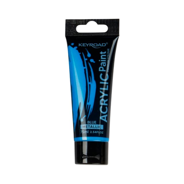 Tinta Acrílica Keyroad Kr972209 75ml Azul Metálico