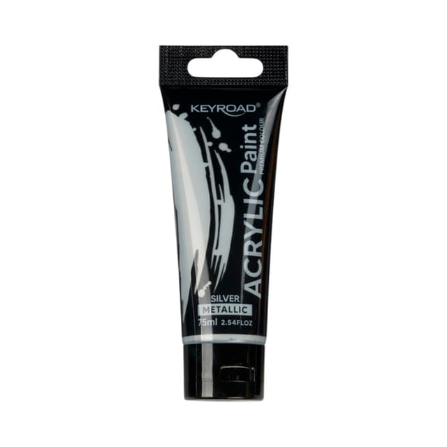 Pintura Acrílica Keyroad Kr972212 75ml Prata