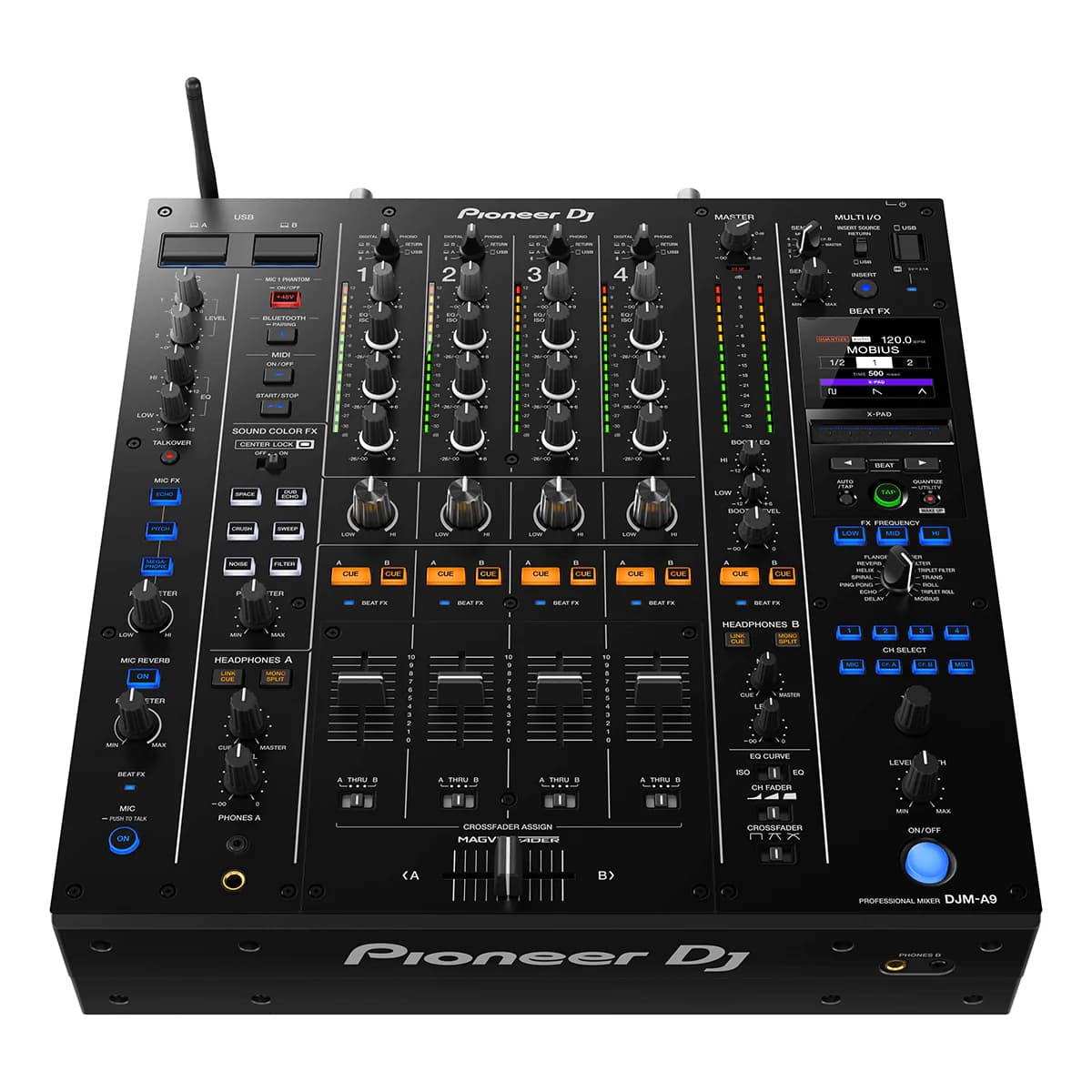 Mixer Pioneer Djm-A9 4 Canais Preto