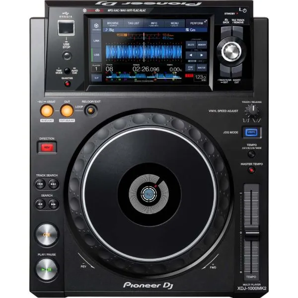 Mesa de DJ Pioneer Xdj-1000Mk2 LCD Táctil de 7" Preto