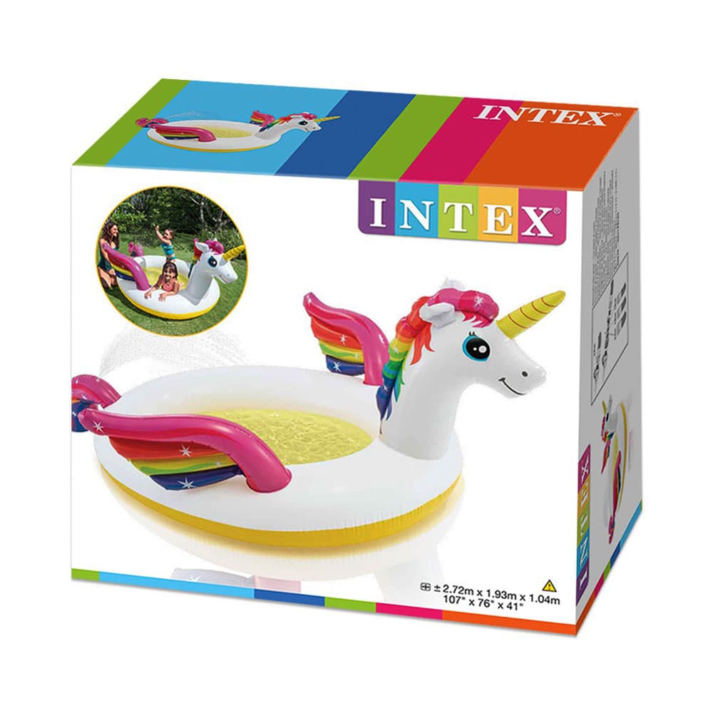Piscina Inflável Intex Mystic Unicorn 2.72x1.93m para Crianças