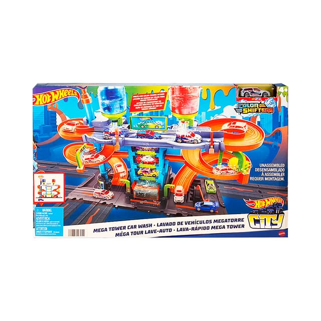 Pista de Jogo Mattel Hot Wheels City Mega Tower Lava-Rápido Color Shifters Hdp05