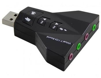 Placa de Som USB 7.1Ch Virtual