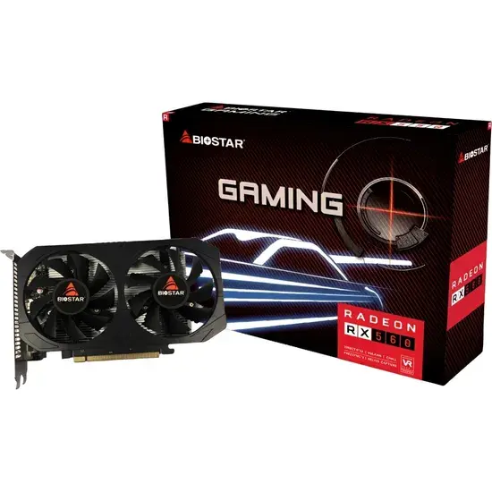 Placa de Vídeo Biostar Rx-560 4GB