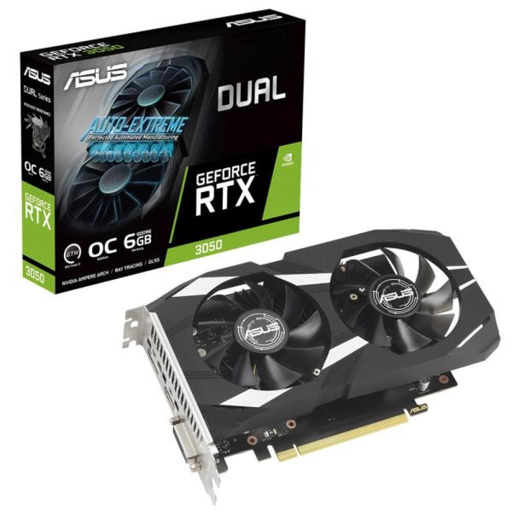 Placa de Vídeo 6GB Exp. Gf-RTX3050 Asus Dual Oc