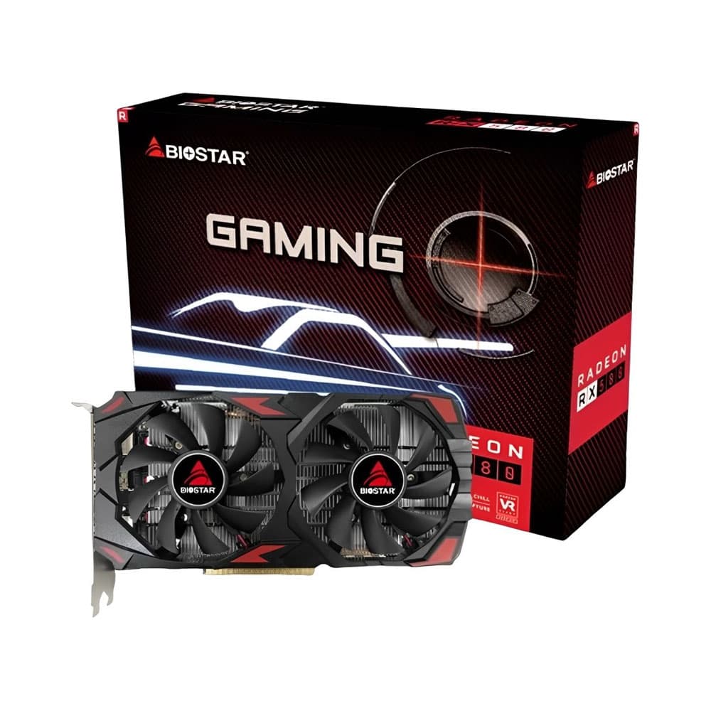 Placa de Vídeo Biostar Gaming Radeon Rx580 8GB Gddr5