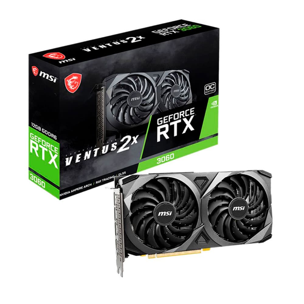 Placa de Vídeo Msi Ventus 2X RTX 3060 12GB Gddr6