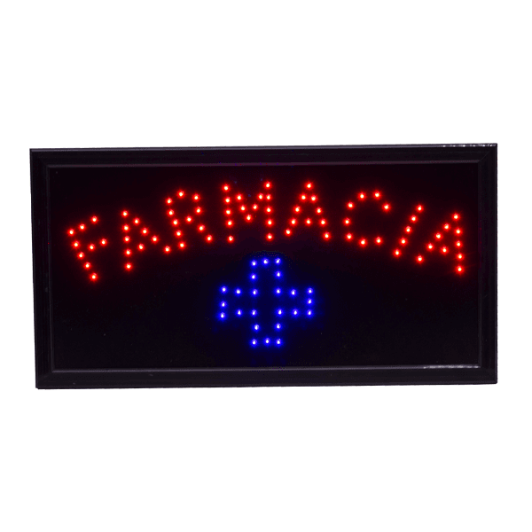 Placa LED Farmacia 48X25 Cm / 220V