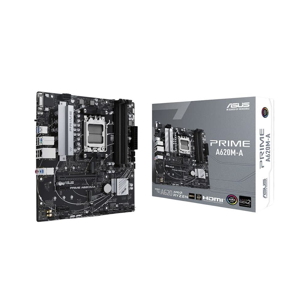 Placa-mãe Asus Prime A620M-A DDR5 Am5 Preto